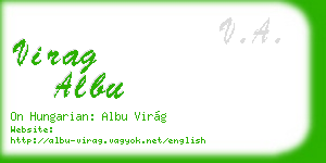 virag albu business card